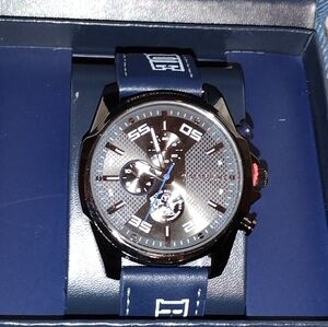 TRUE RELIGION MEN'S WATCH BLUE STRAP TRUE RELIGION BLUE GREY MENS WATCH NEW